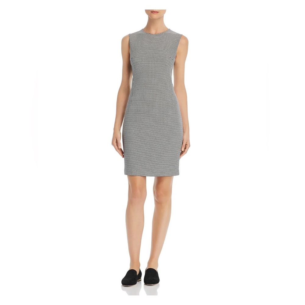 Theory Sleeveless Sheath Dress in Gray